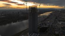 The first Slovak skyscraper Eurovea Tower